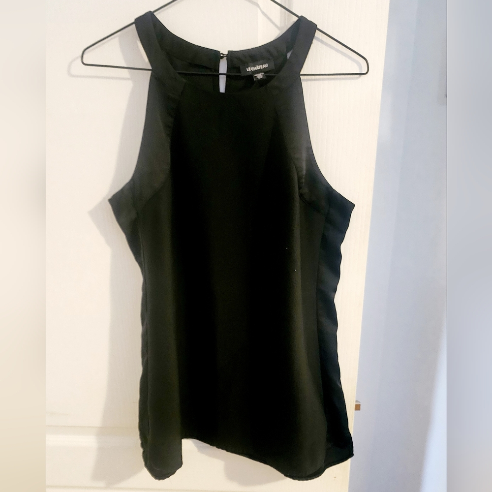 Le Chateau Classic Black Sleeveless Top